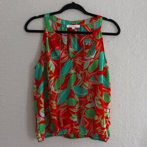Rose & Olive Floral Top - Size S